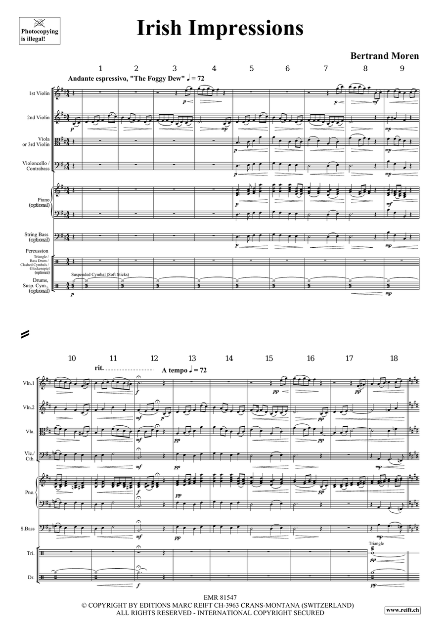 Irish Impressions Irish Impressions String Quartet scores gallery preview page 4