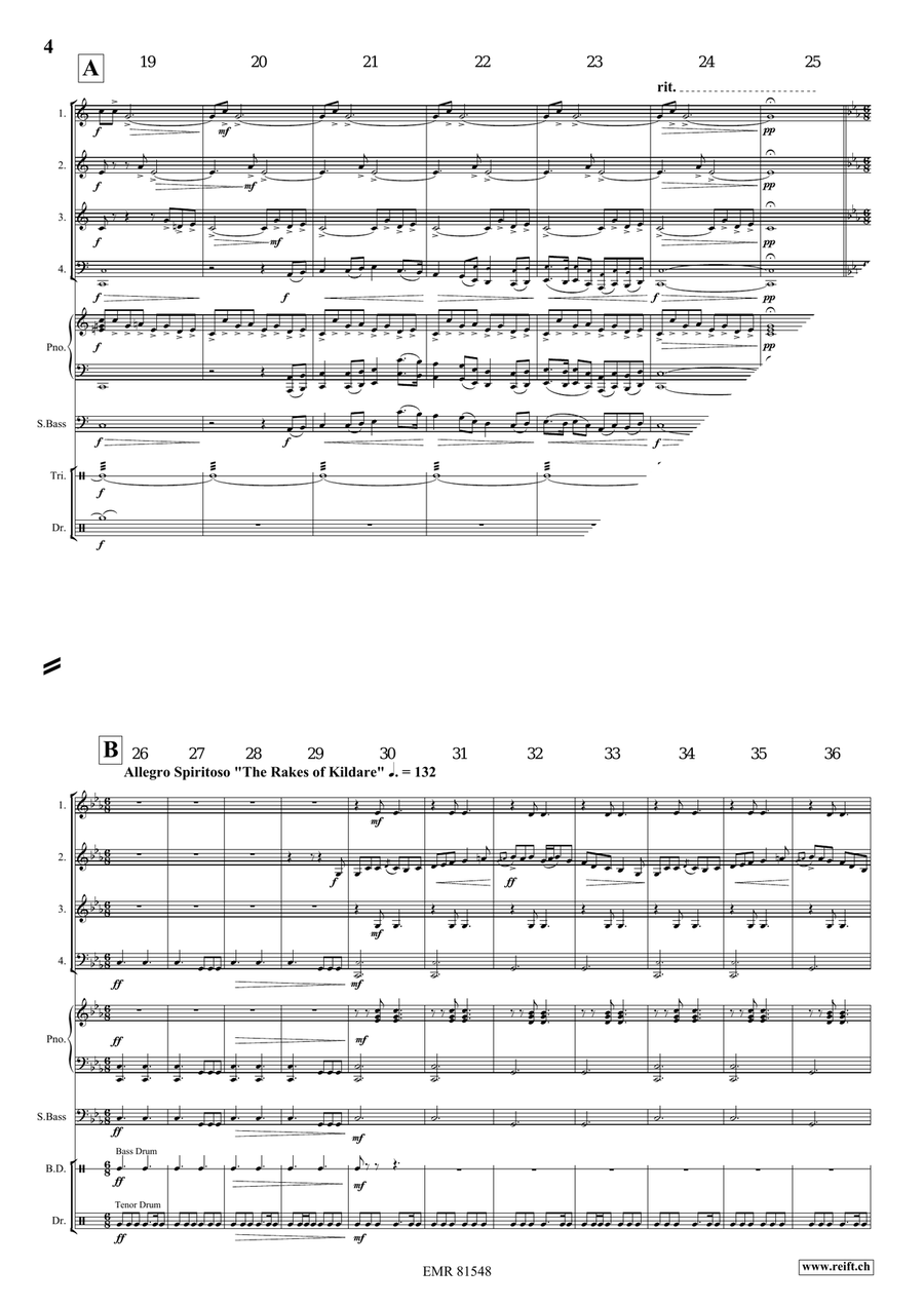 Irish Impressions Irish Impressions Brass Quartet scores gallery preview page 5