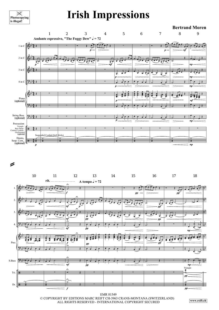 Irish Impressions Irish Impressions Woodwind Quartet scores gallery preview page 4
