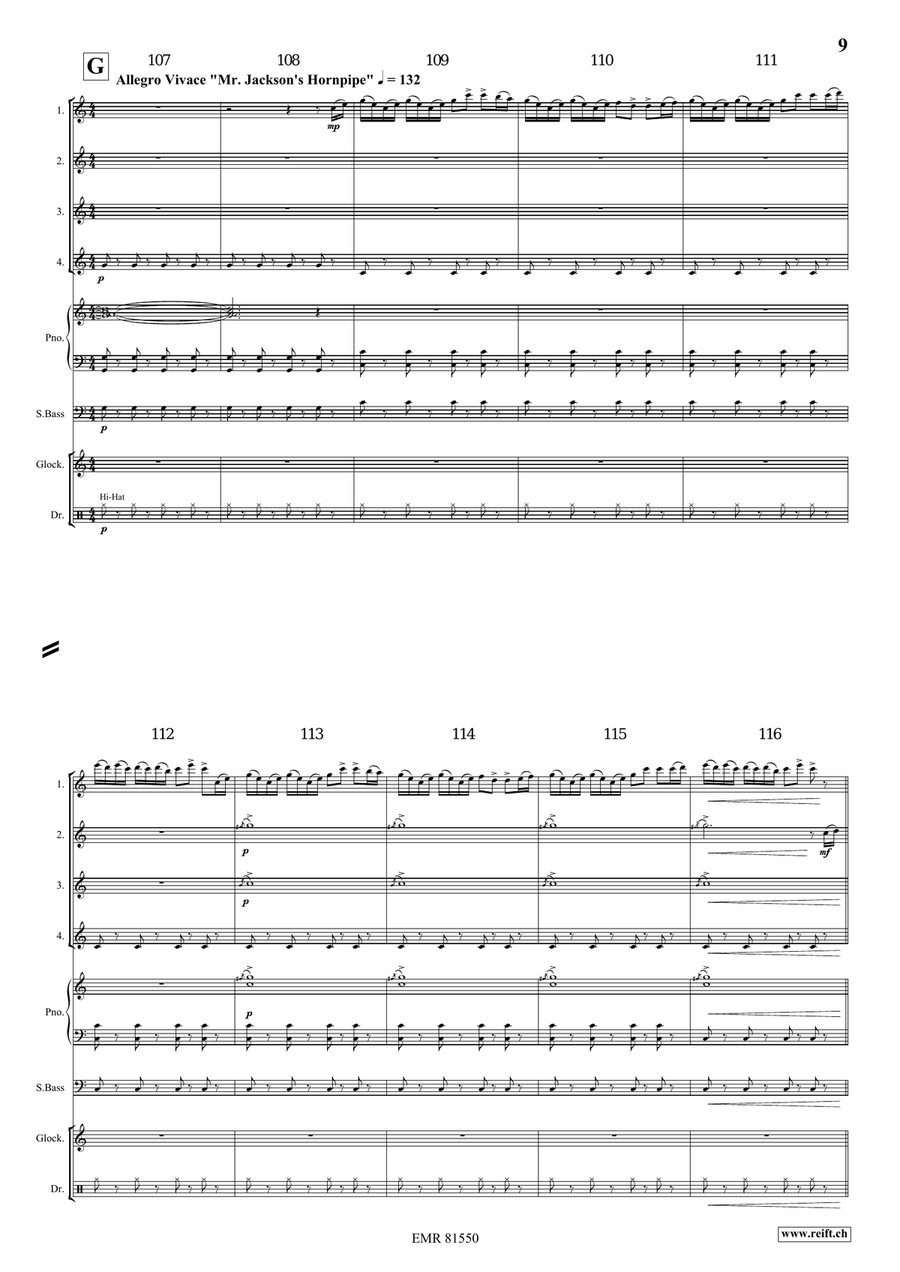 Irish Impressions Irish Impressions Flute Quartet scores gallery preview page 8