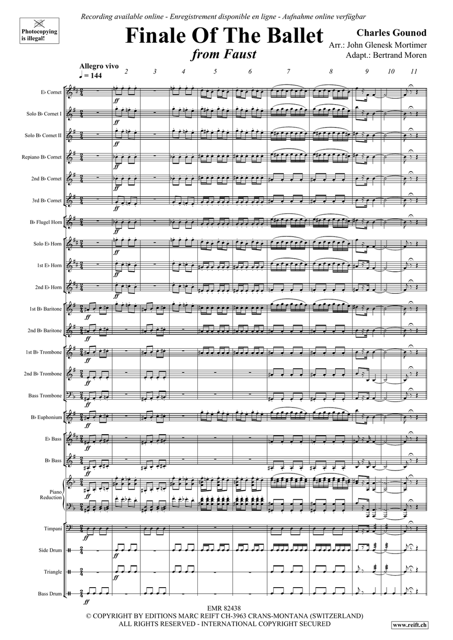 Finale Of The Ballet by Charles Francois Gounod Brass Band - Sheet Music page 4