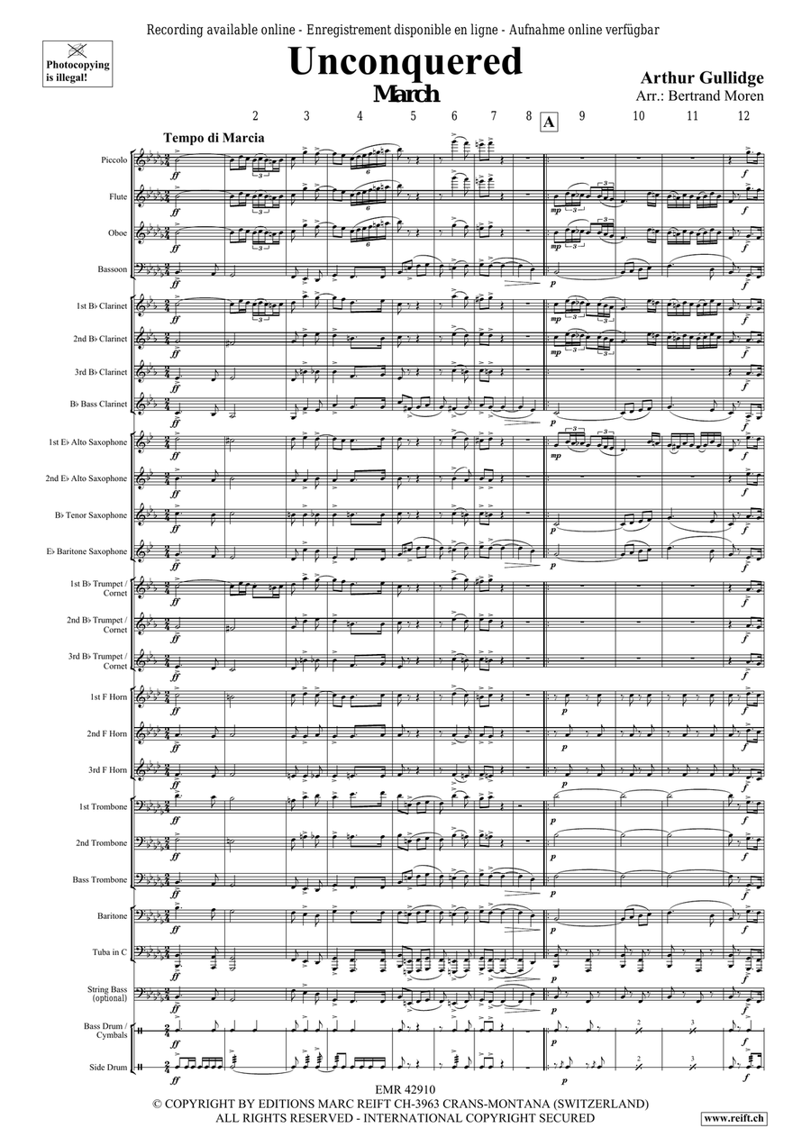 Unconquered Unconquered Concert Band scores gallery preview page 4