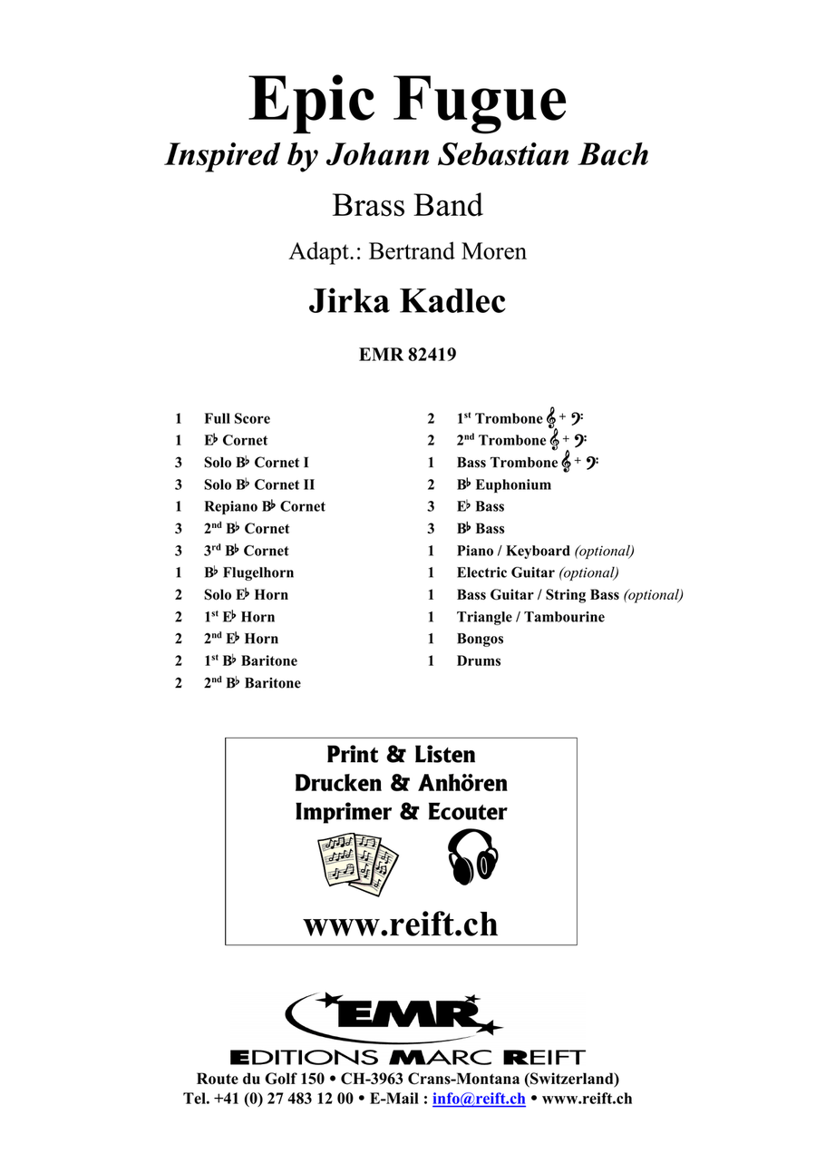 Epic Fugue Epic Fugue Brass Band scores gallery preview page 2