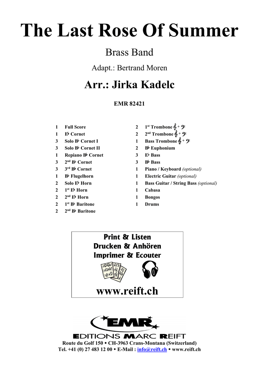 The Last Rose Of Summer The Last Rose Of Summer Brass Band scores gallery preview page 2