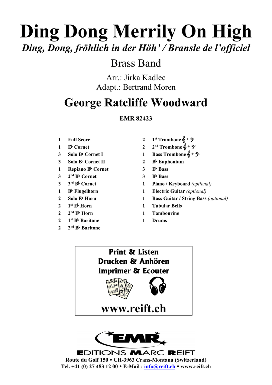 Ding Dong Merrily On High Brass Band scores gallery preview page 2