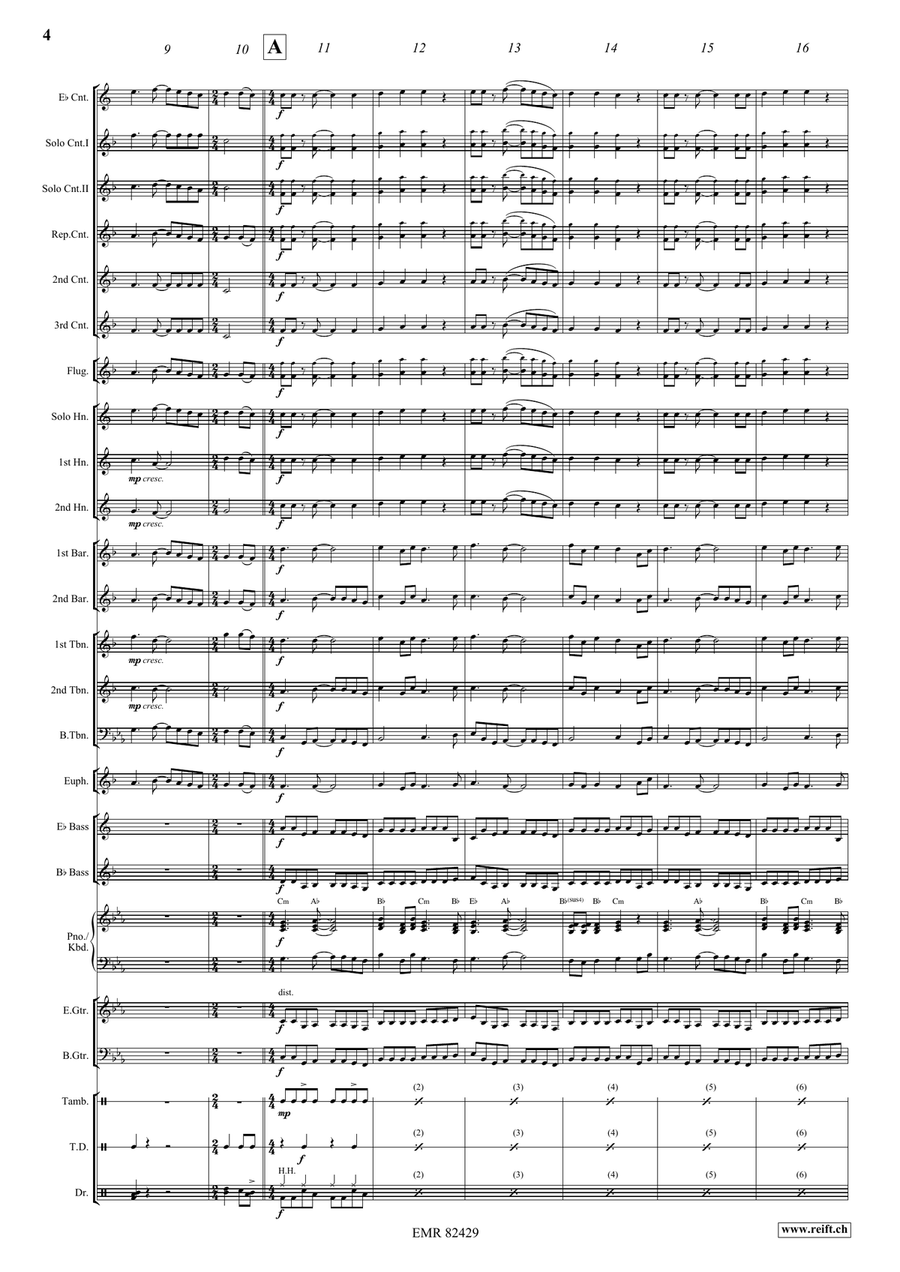 Heaven Is A Place On Earth Brass Band scores gallery preview page 5