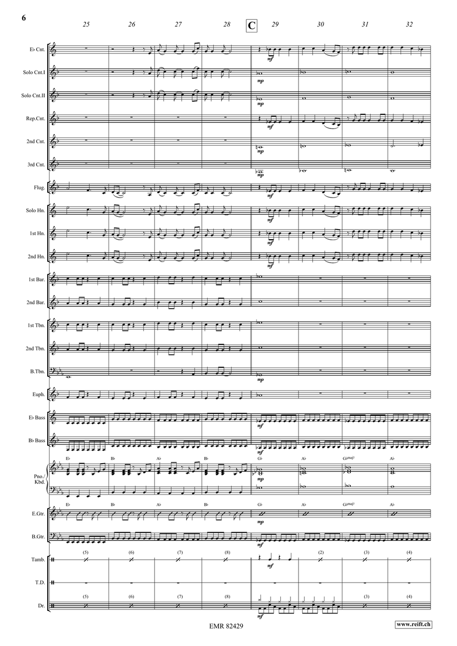 Heaven Is A Place On Earth Brass Band scores gallery preview page 7