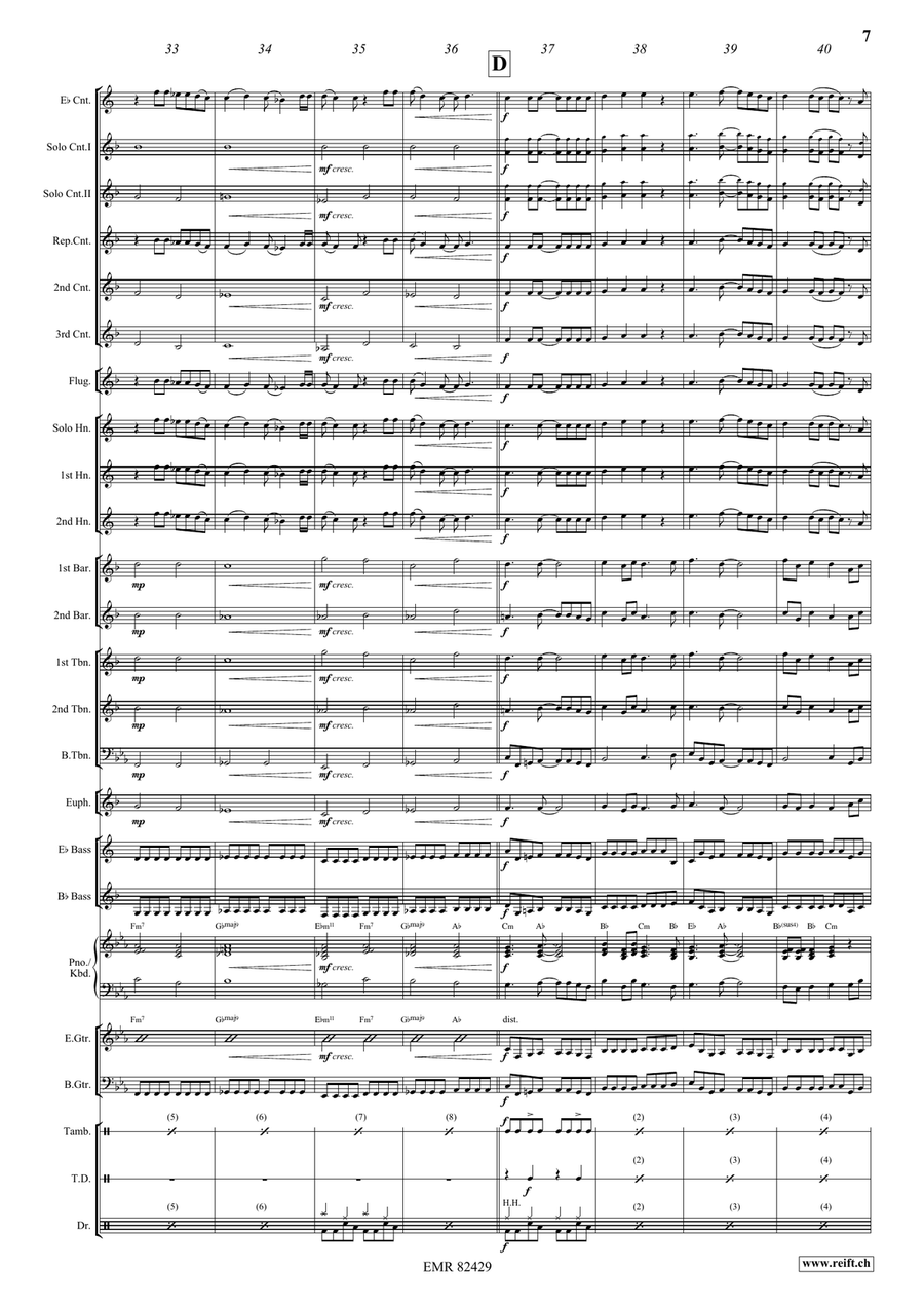 Heaven Is A Place On Earth Brass Band scores gallery preview page 8