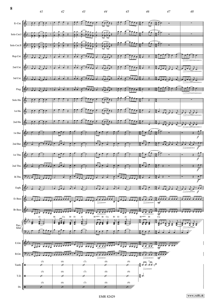 Heaven Is A Place On Earth Brass Band scores gallery preview page 9
