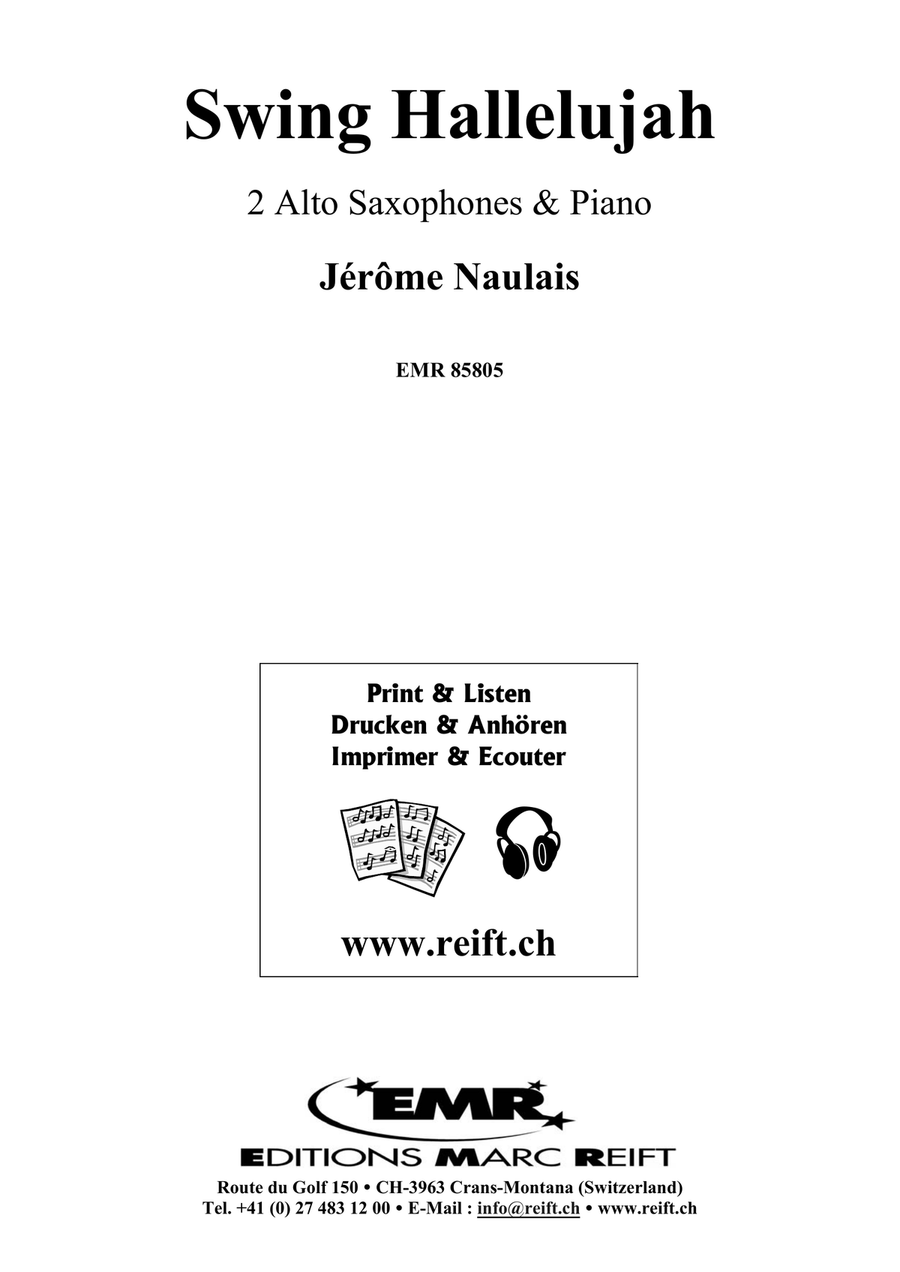 Swing Hallelujah Swing Hallelujah Alto Saxophone scores gallery preview page 2