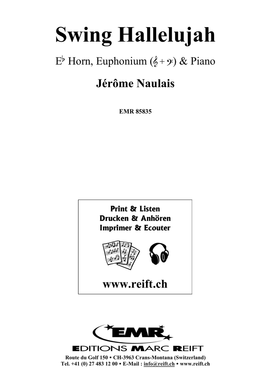 Swing Hallelujah Swing Hallelujah Euphonium scores gallery preview page 2