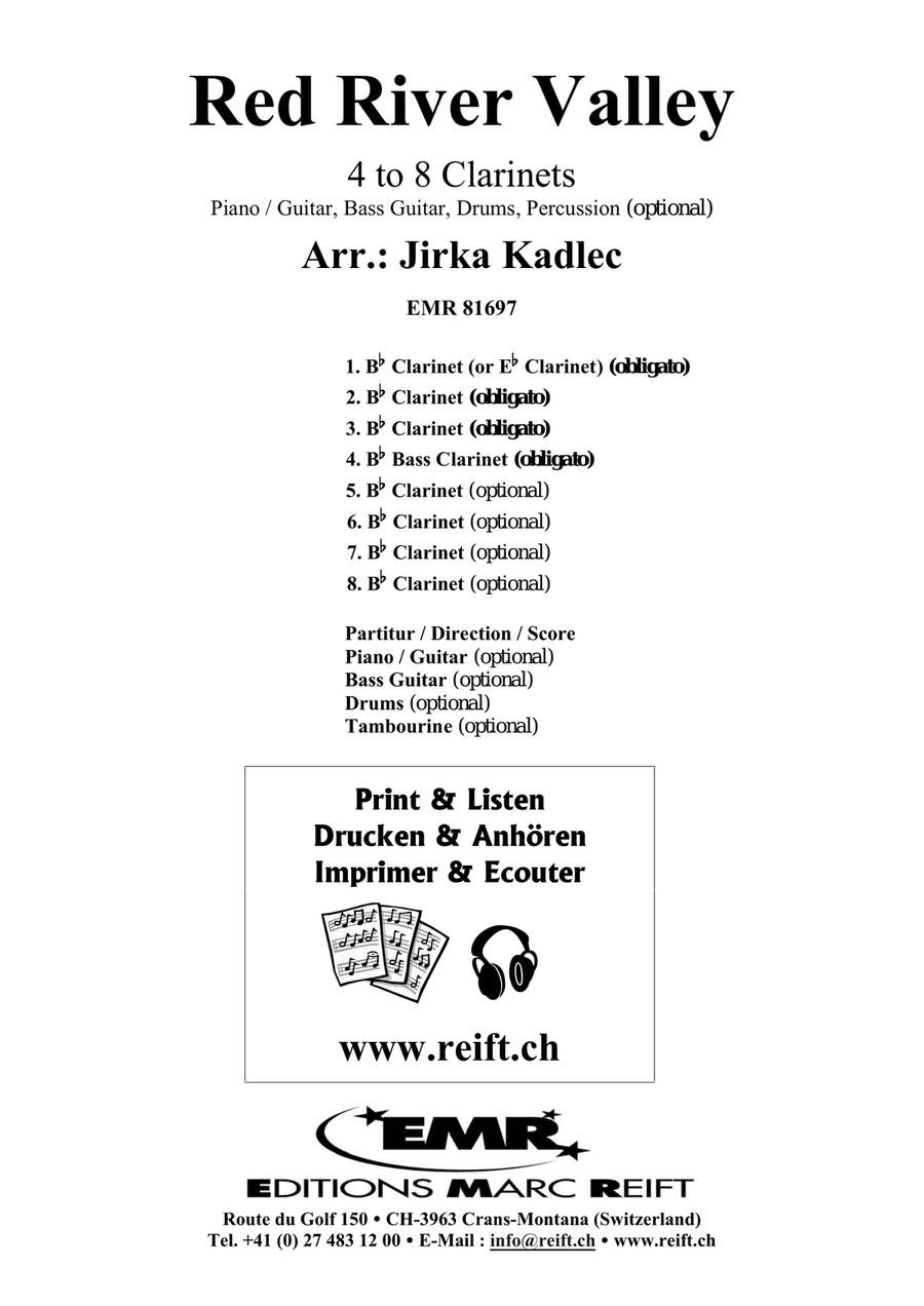 Red River Valley Red River Valley Clarinet scores gallery preview page 2