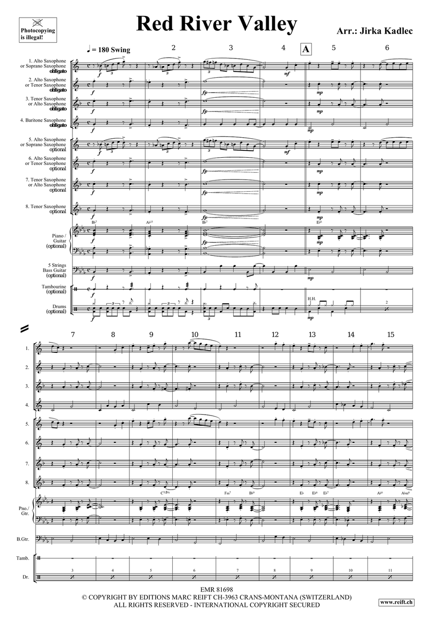 Red River Valley Red River Valley Saxophone scores gallery preview page 4