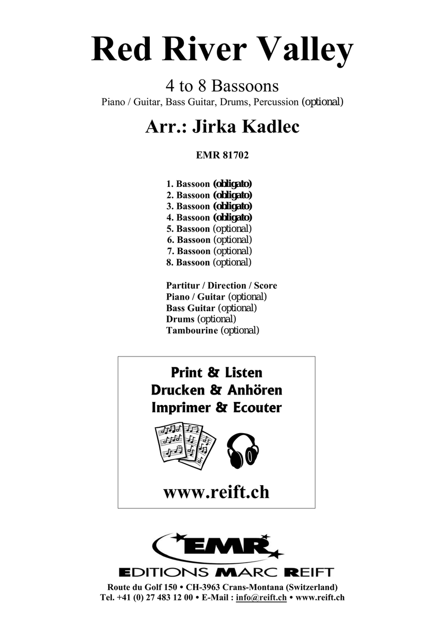 Red River Valley Red River Valley Bassoon scores gallery preview page 2