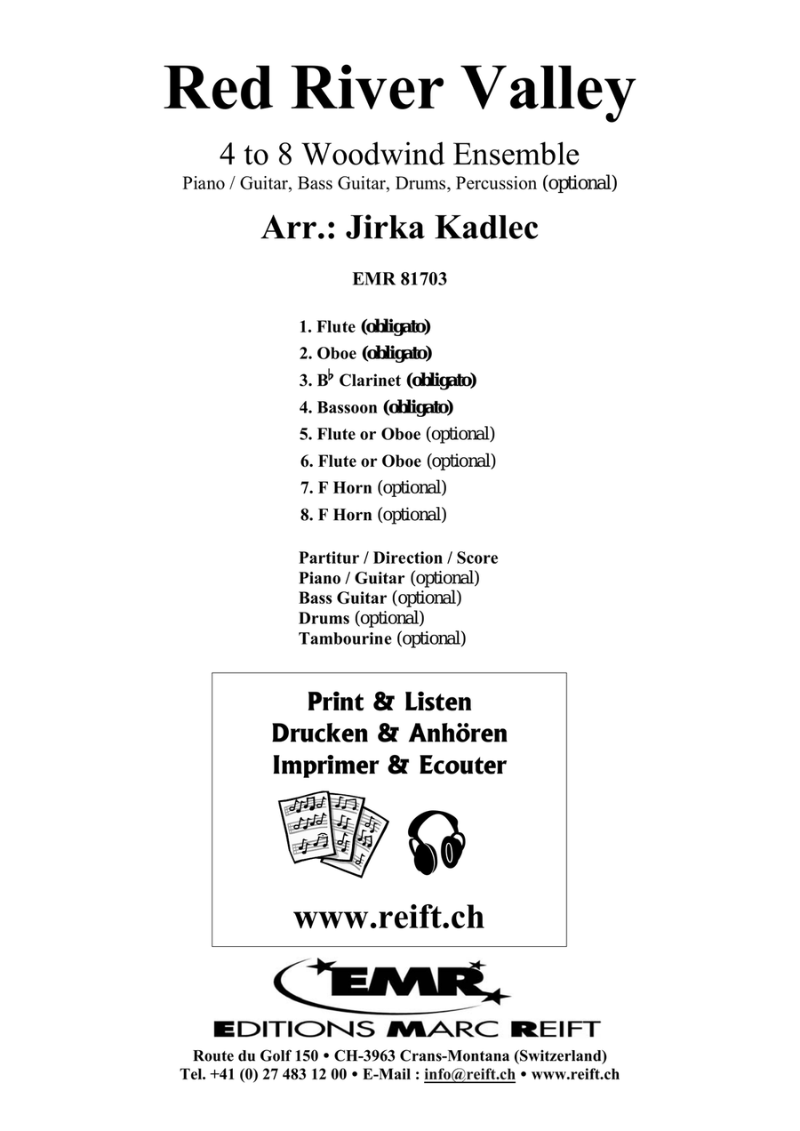 Red River Valley Red River Valley Woodwind Ensemble scores gallery preview page 2