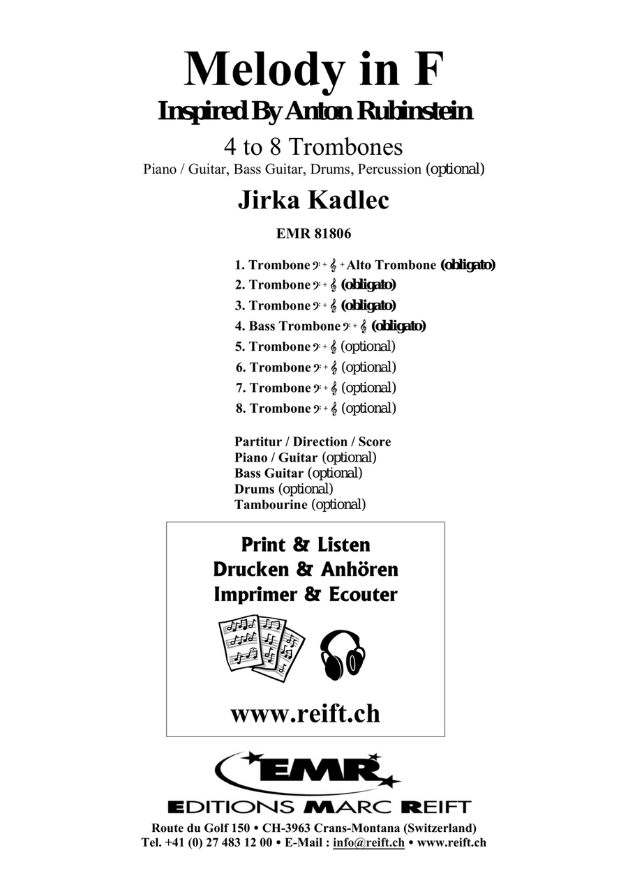 Melody in F Melody in F Trombone scores gallery preview page 2