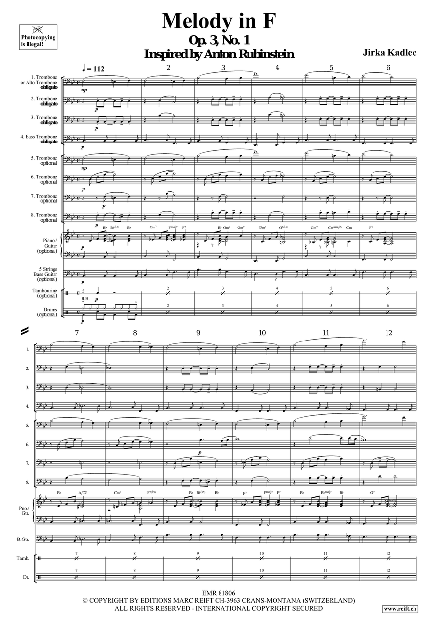 Melody in F Melody in F Trombone scores gallery preview page 5