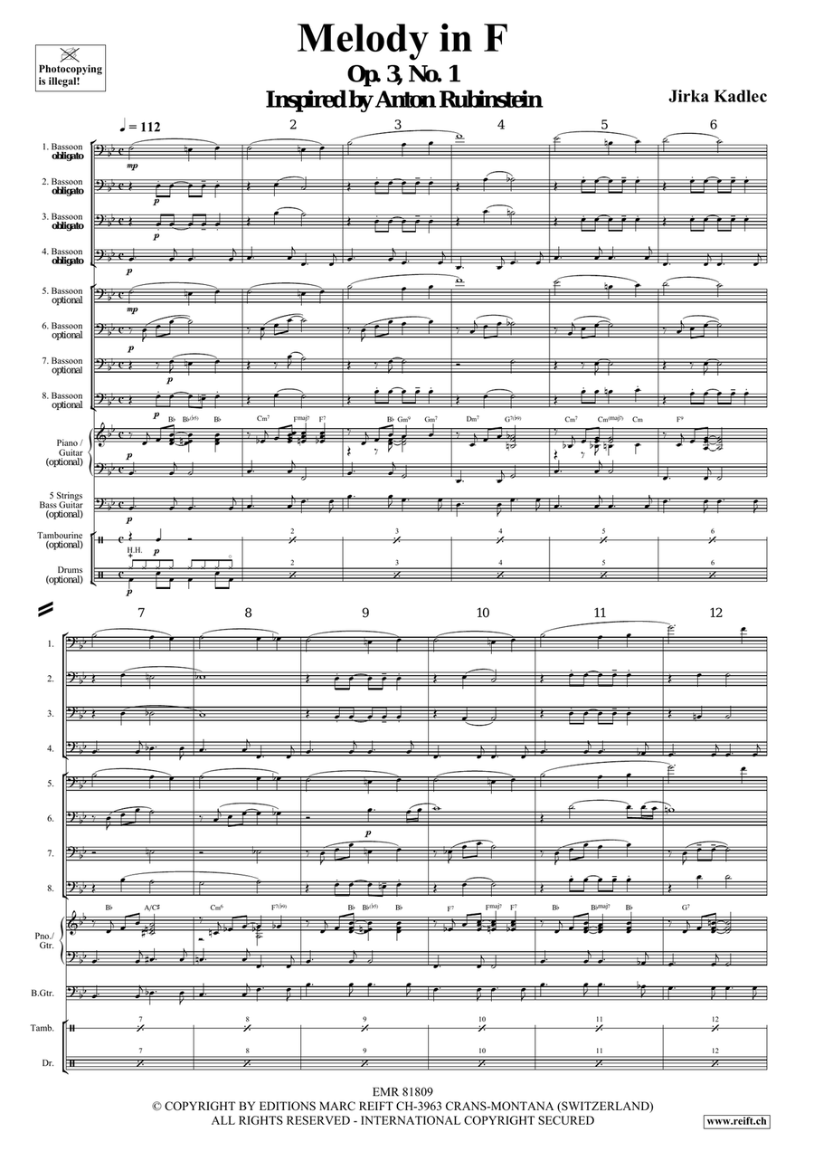 Melody in F Melody in F Bassoon scores gallery preview page 5