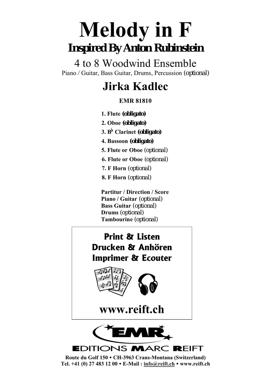 Melody in F Melody in F Woodwind Ensemble scores gallery preview page 2