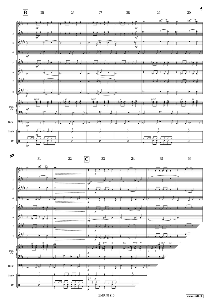 Melody in F Melody in F Woodwind Ensemble scores gallery preview page 7