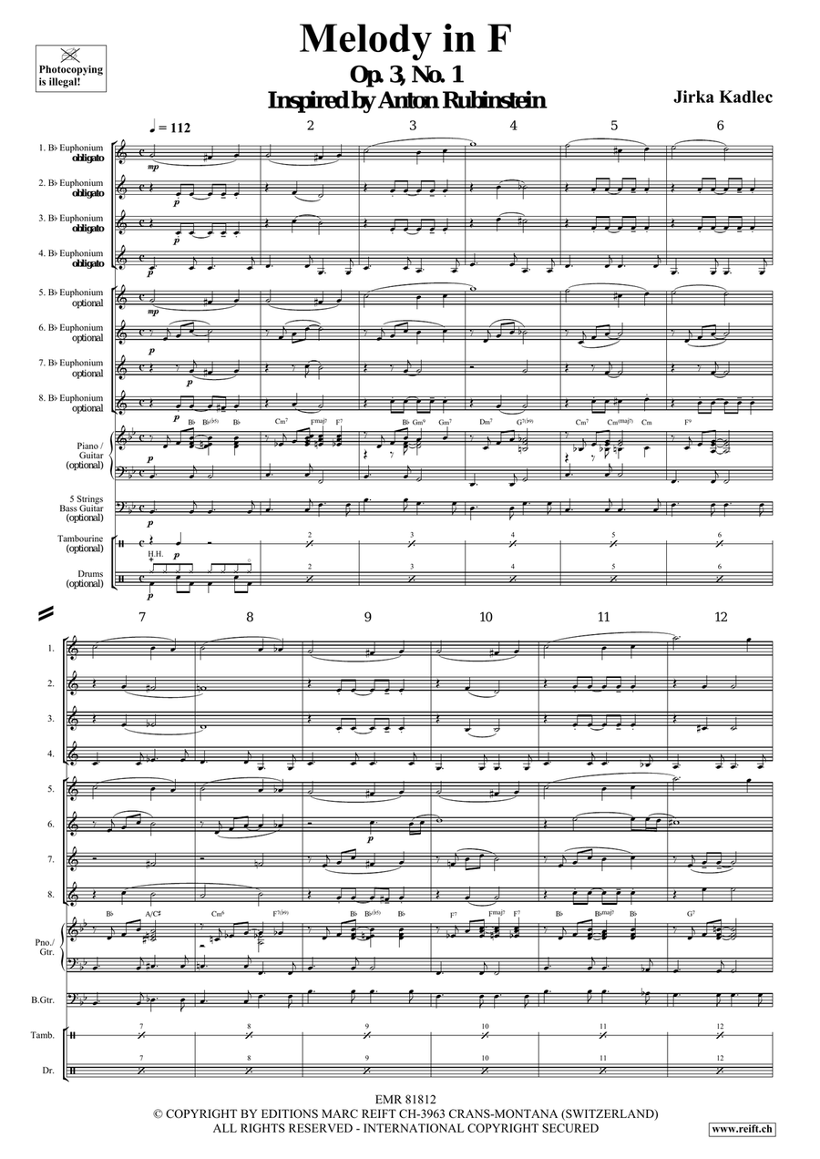 Melody in F Melody in F Euphonium scores gallery preview page 5