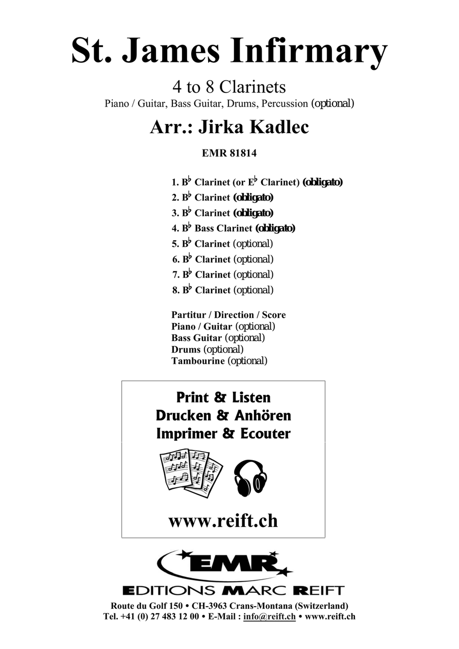 St. James Infirmary St. James Infirmary Clarinet scores gallery preview page 2