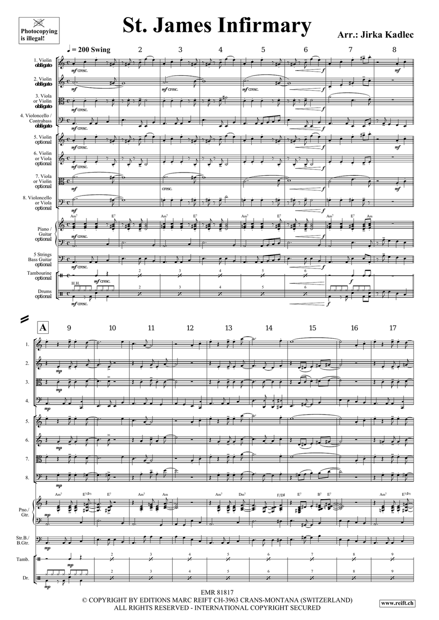 St. James Infirmary St. James Infirmary Score scores gallery preview page 4