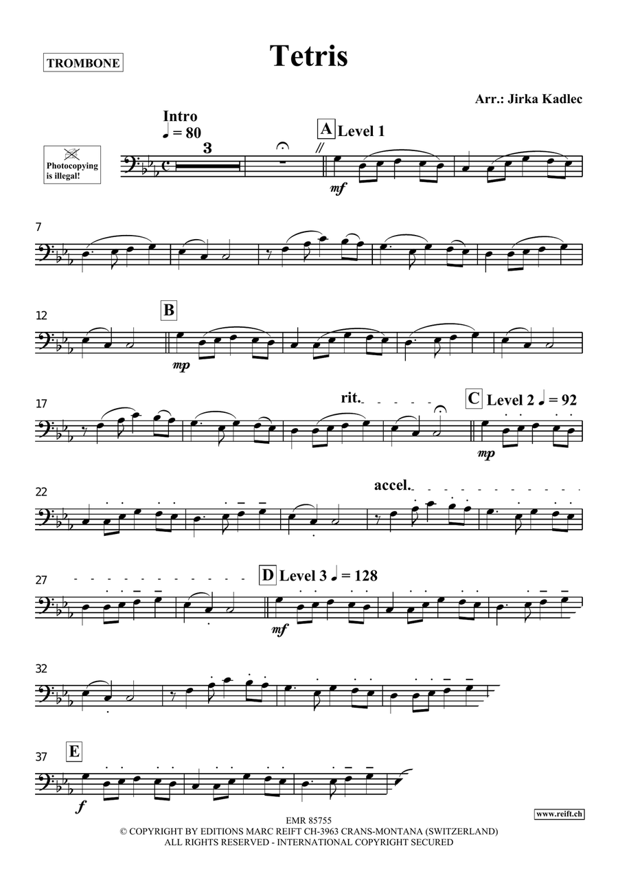 Tetris Tetris Piano Accompaniment scores gallery preview page 3