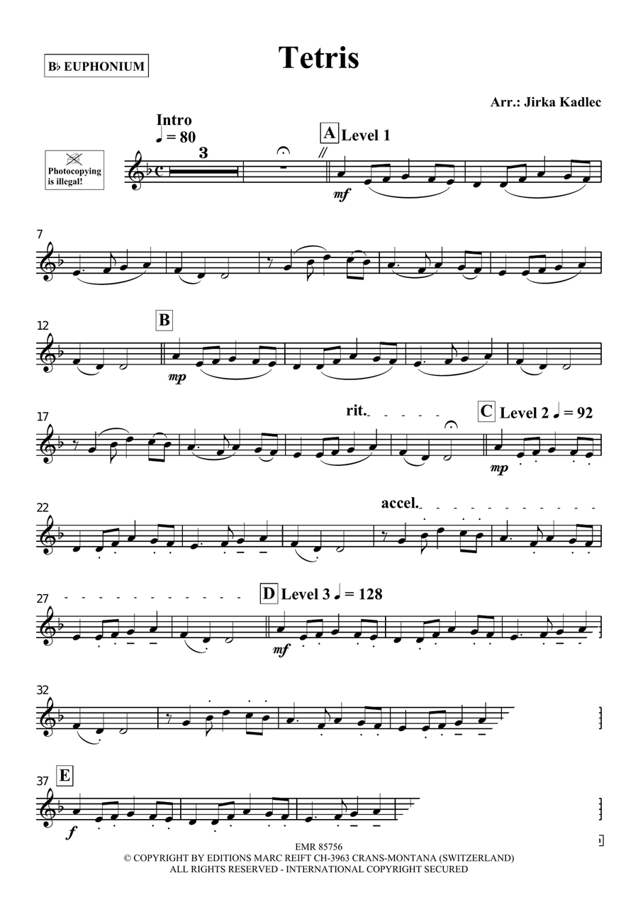 Tetris Tetris Euphonium scores gallery preview page 3