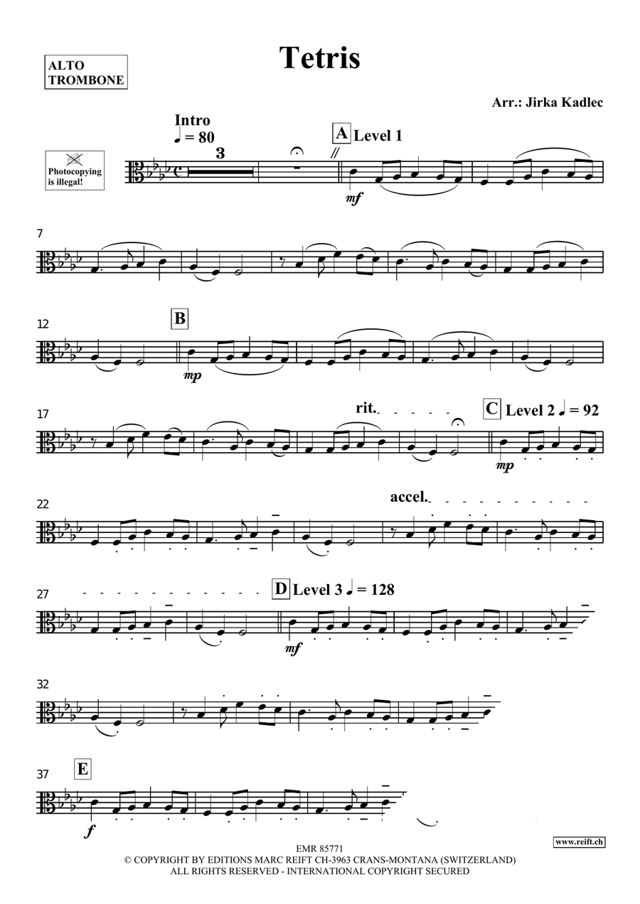 Tetris Tetris Piano Accompaniment scores gallery preview page 3