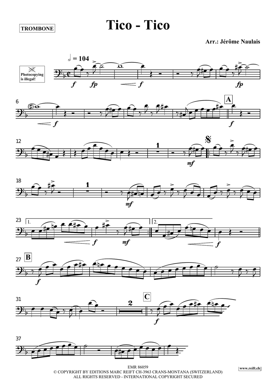 Tico-Tico Tico-Tico Piano Accompaniment scores gallery preview page 3