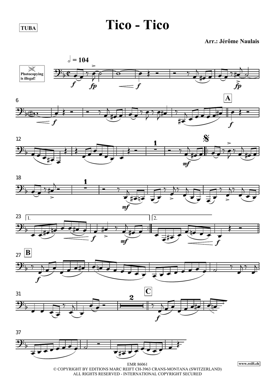 Tico-Tico Tico-Tico Tuba scores gallery preview page 3