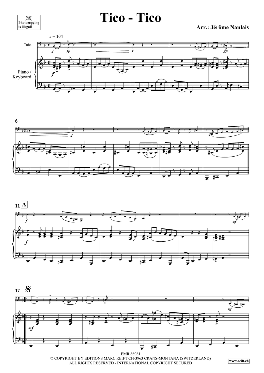 Tico-Tico Tico-Tico Tuba scores gallery preview page 4
