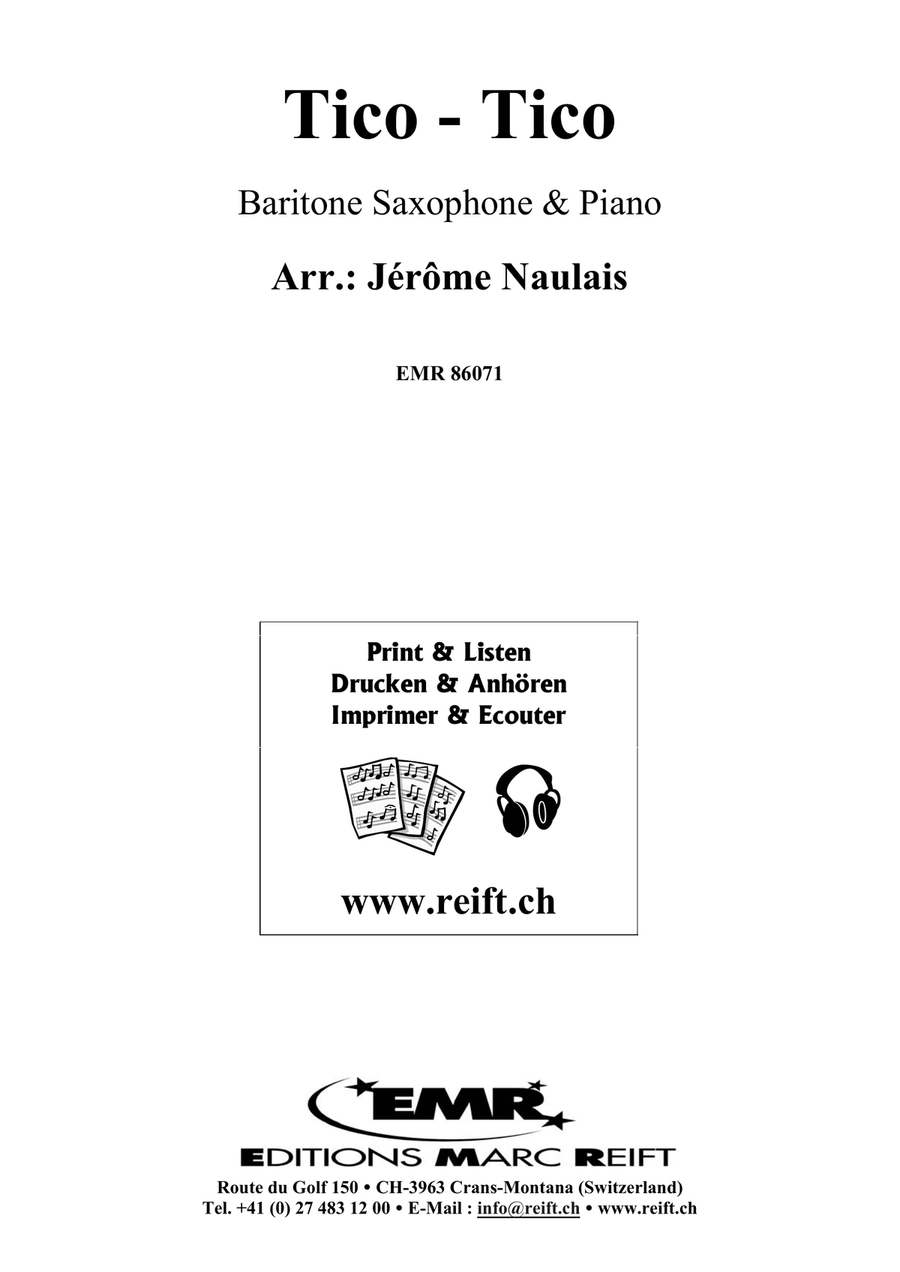 Tico-Tico Tico-Tico Baritone Saxophone scores gallery preview page 2