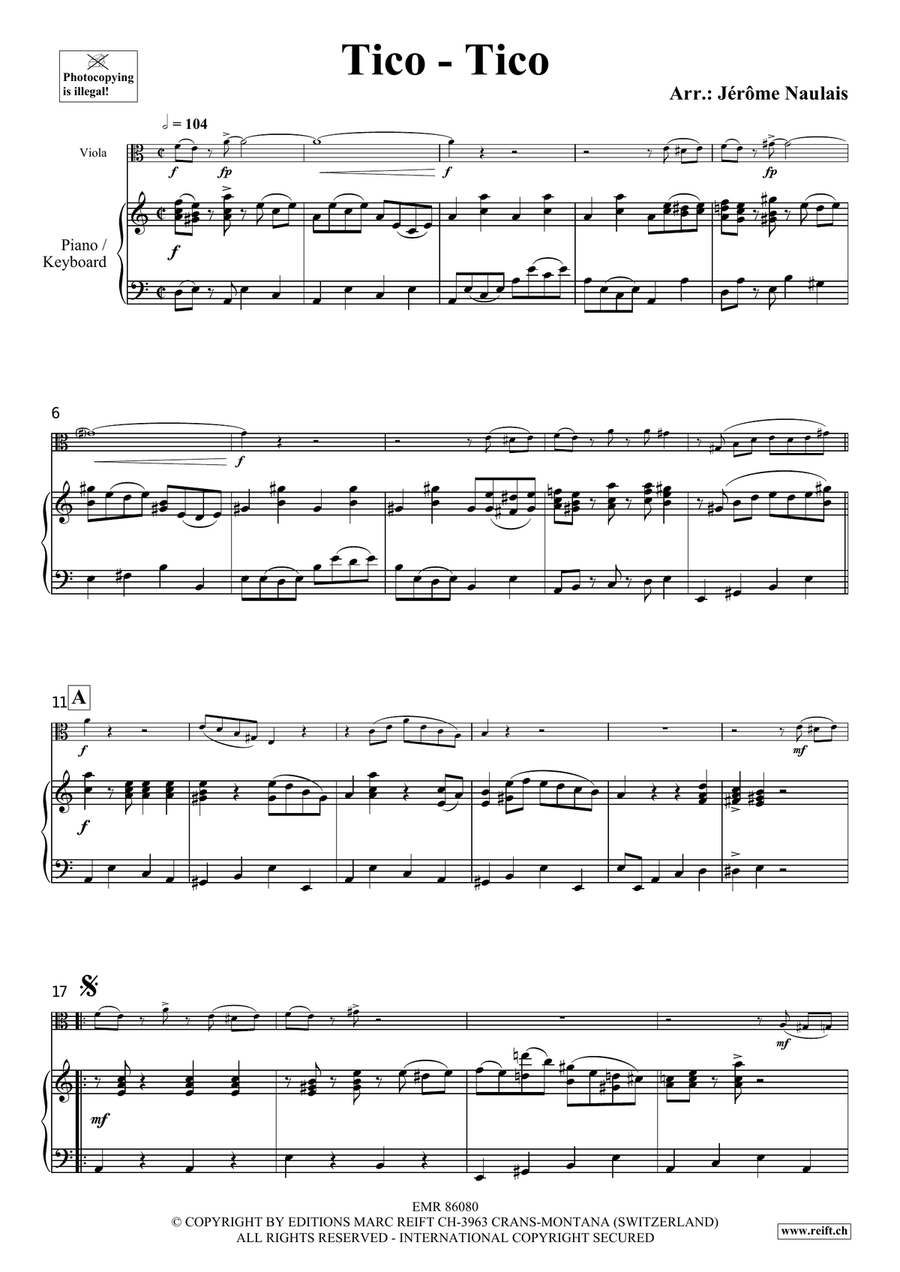 Tico-Tico Tico-Tico Piano Accompaniment scores gallery preview page 4