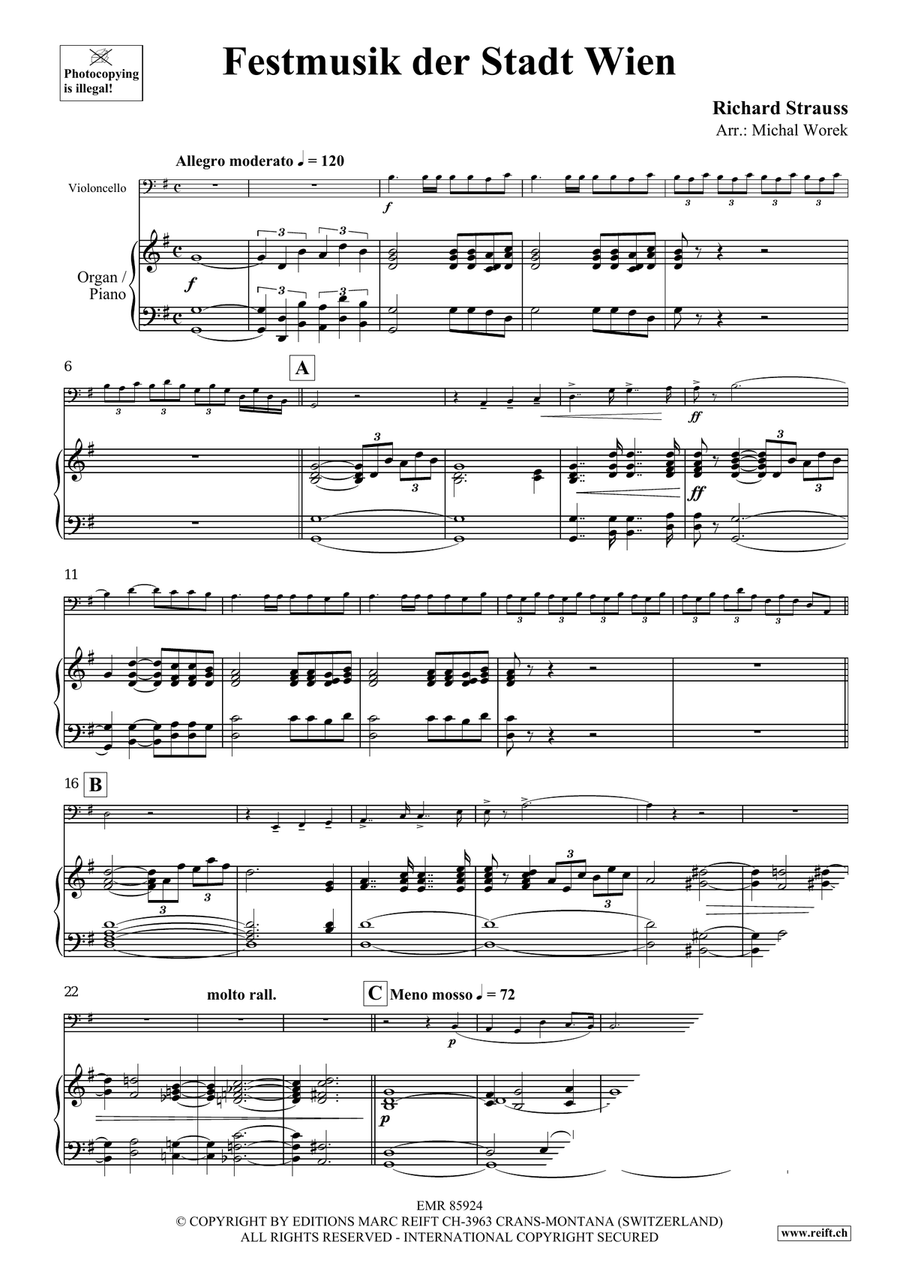 Festmusik der Stadt Wien Festmusik der Stadt Wien Organ scores gallery preview page 3