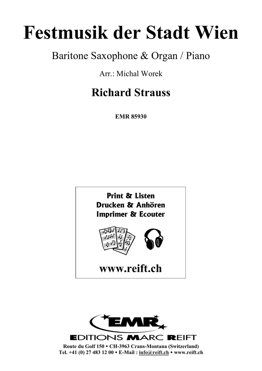 Festmusik der Stadt Wien Festmusik der Stadt Wien Baritone Saxophone scores gallery preview page 2