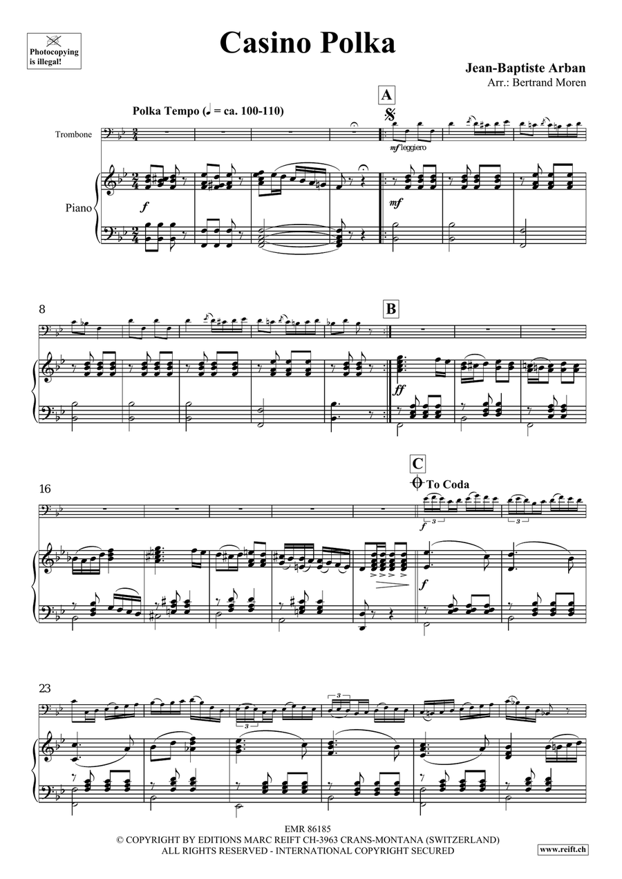 Casino Polka Casino Polka Piano Accompaniment scores gallery preview page 4