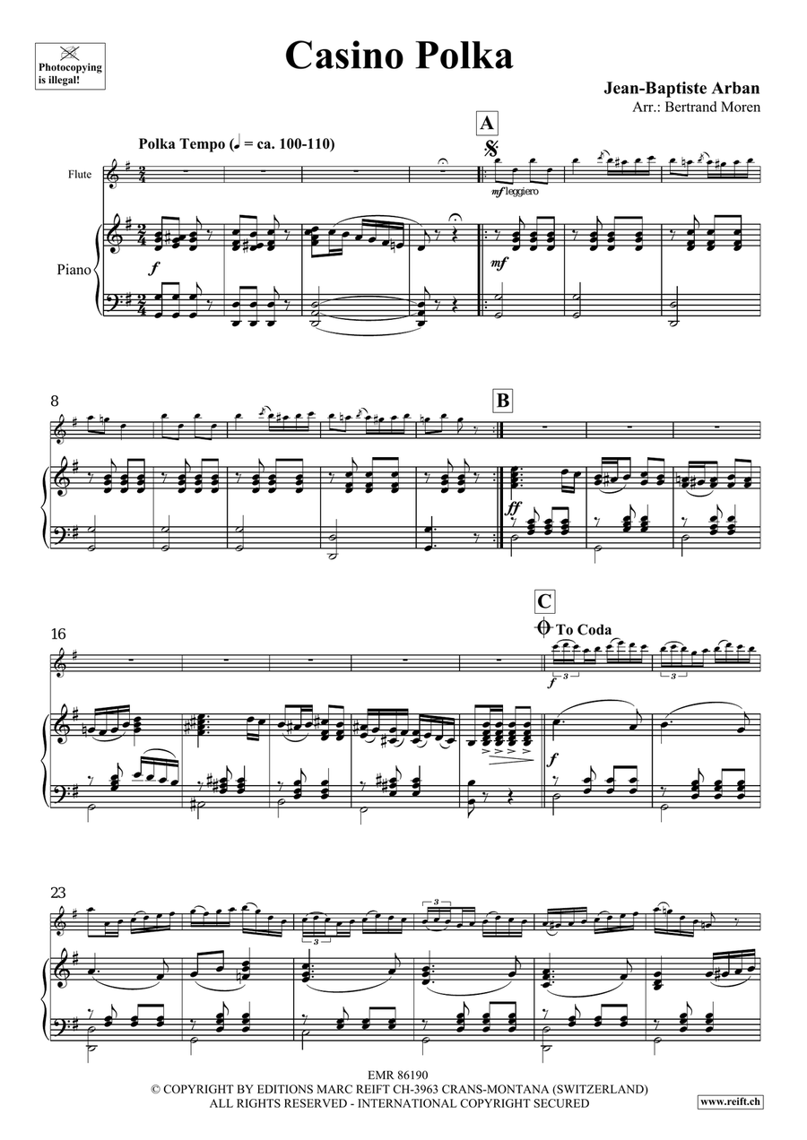 Casino Polka Casino Polka Flute Solo scores gallery preview page 4