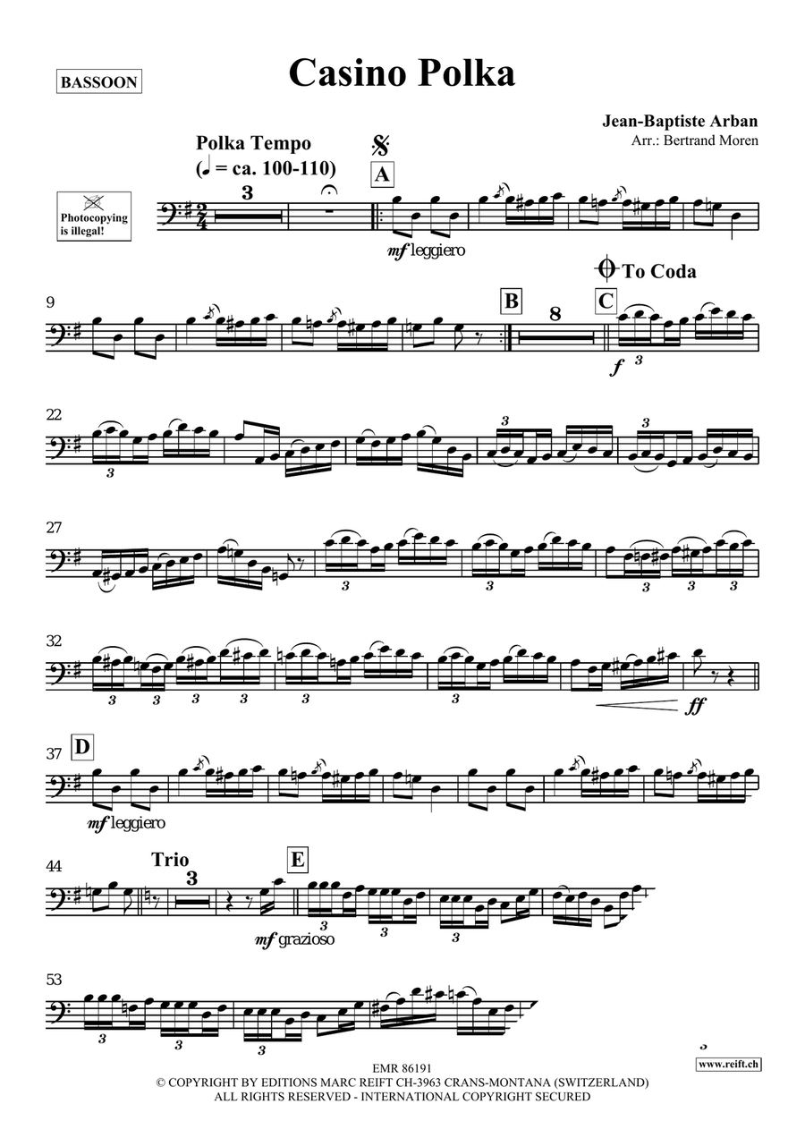 Casino Polka Casino Polka Bassoon Solo scores gallery preview page 3