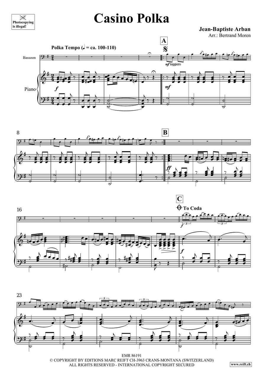 Casino Polka Casino Polka Bassoon Solo scores gallery preview page 4