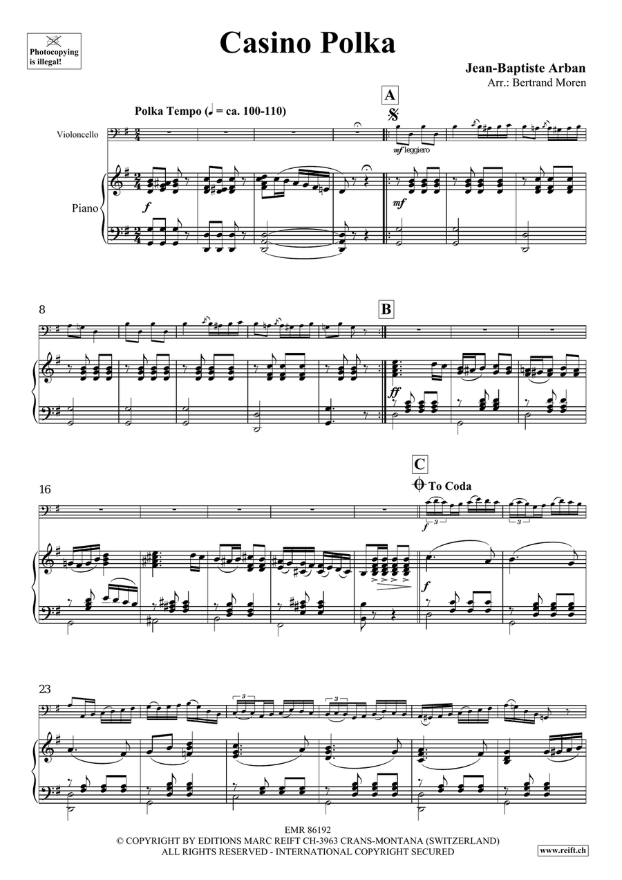 Casino Polka Casino Polka Piano Accompaniment scores gallery preview page 4