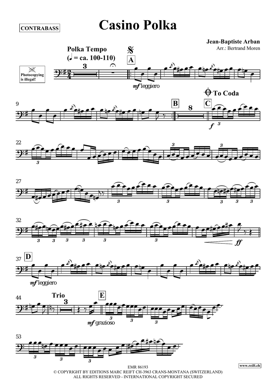 Casino Polka Casino Polka Double Bass scores gallery preview page 3