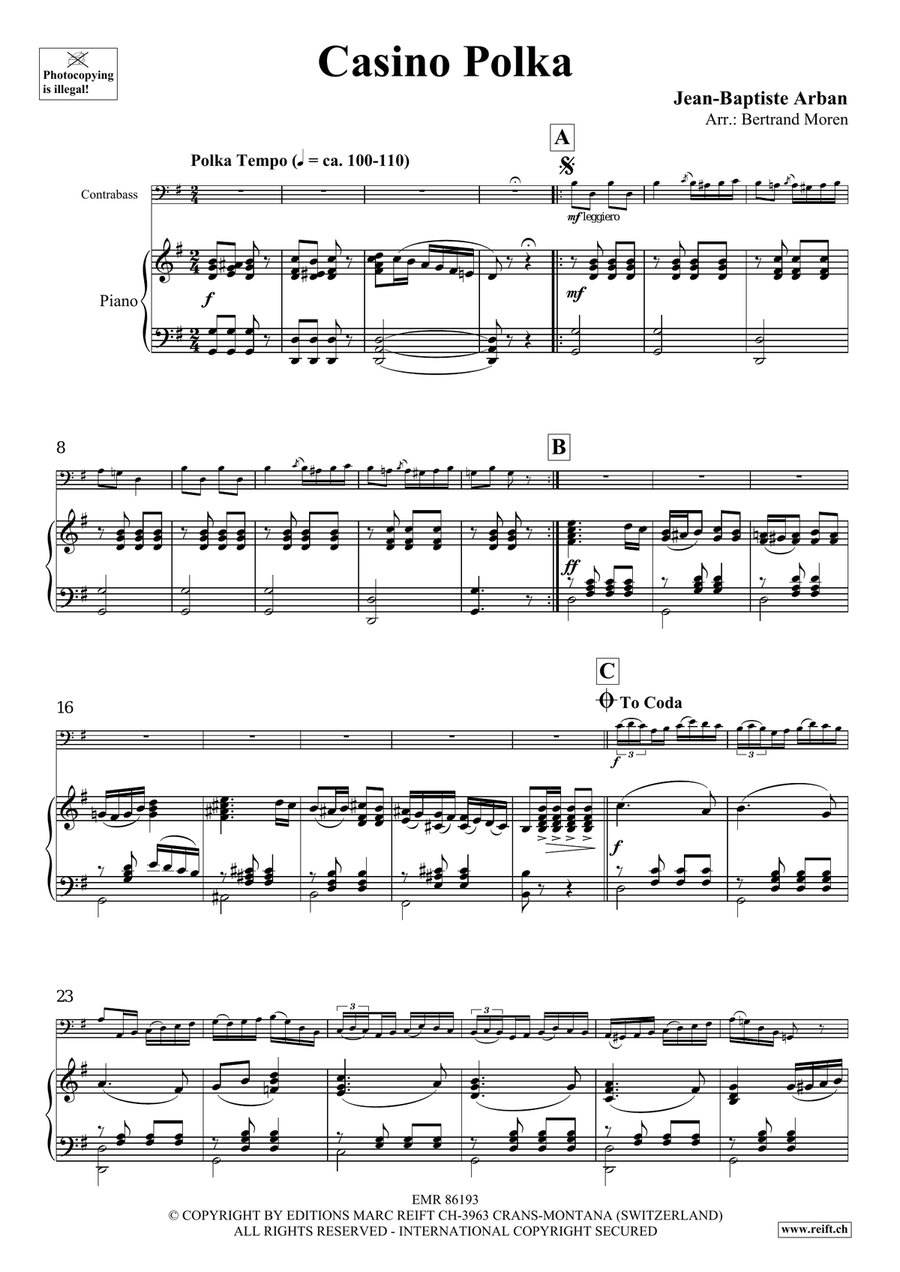 Casino Polka Casino Polka Double Bass scores gallery preview page 4