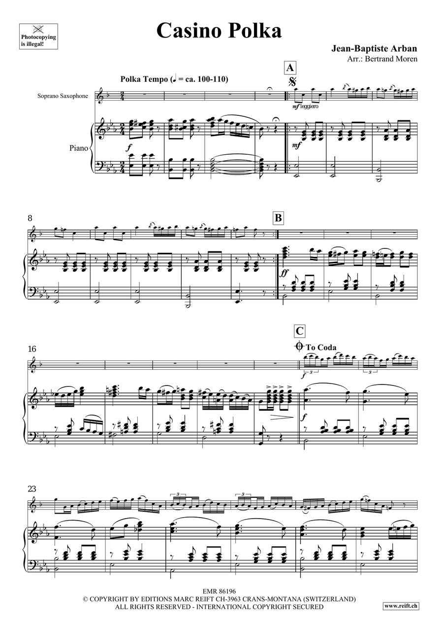 Casino Polka Casino Polka Soprano Saxophone scores gallery preview page 4