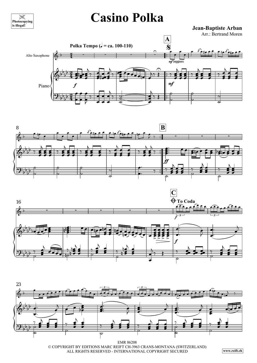 Casino Polka by Jean-Baptiste Arban Alto Saxophone - Sheet Music page 4