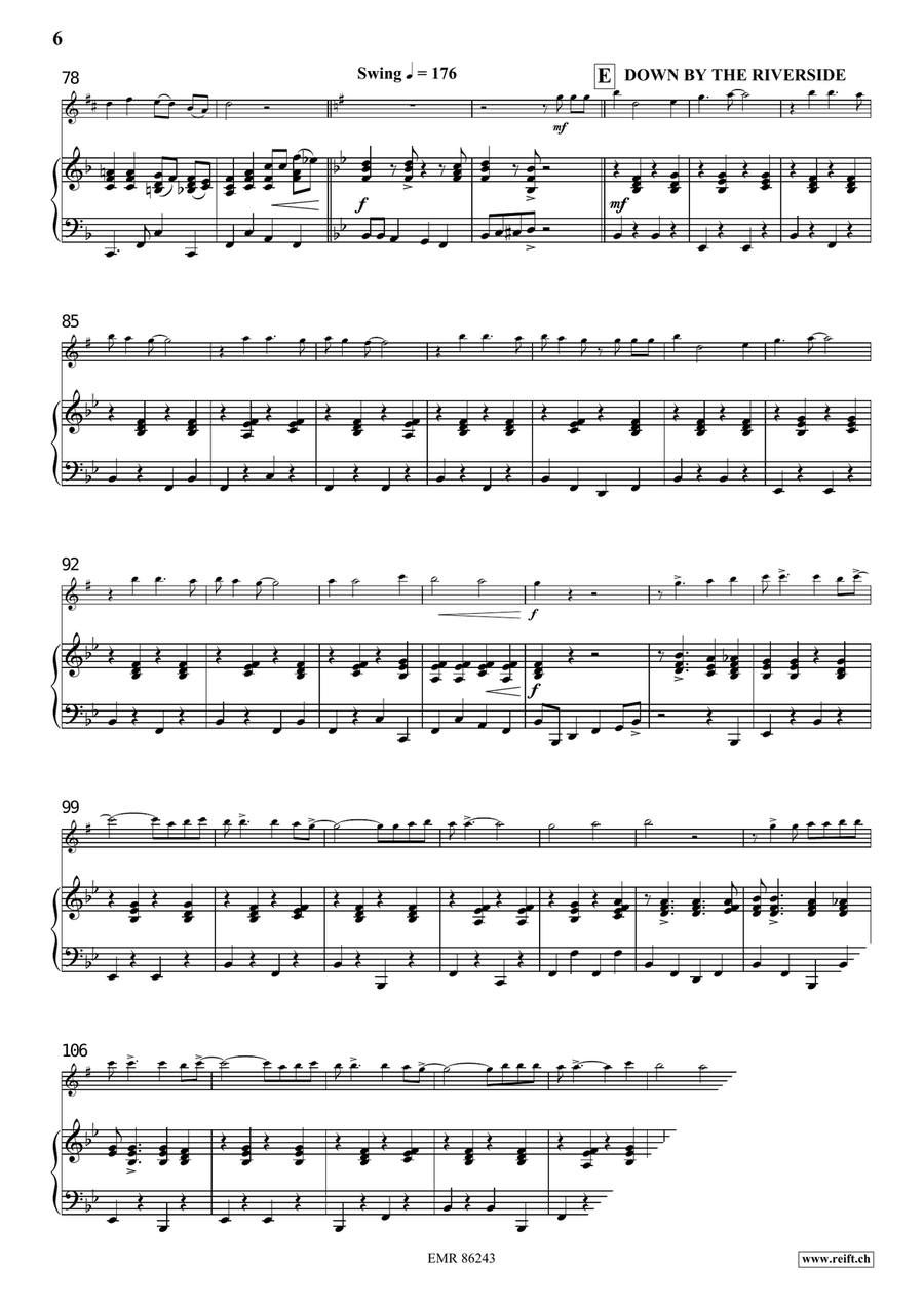 Gospel Gospel Alto Saxophone scores gallery preview page 8