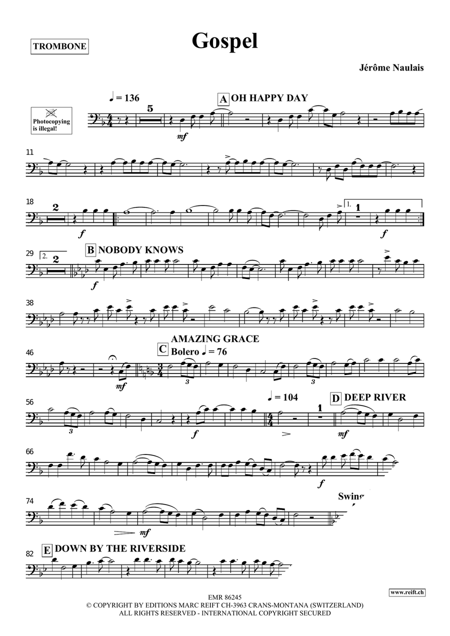 Gospel Gospel Piano Accompaniment scores gallery preview page 4