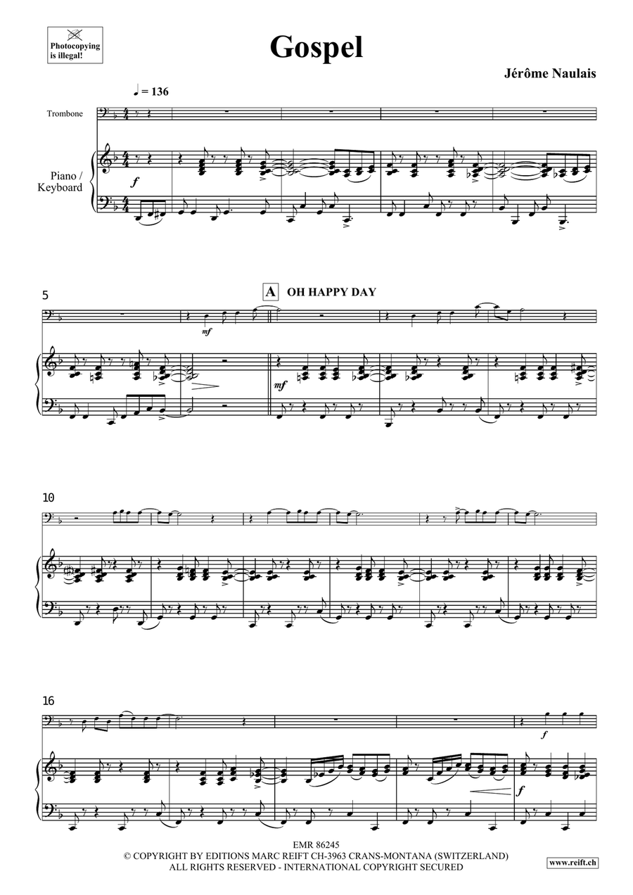 Gospel Gospel Piano Accompaniment scores gallery preview page 5