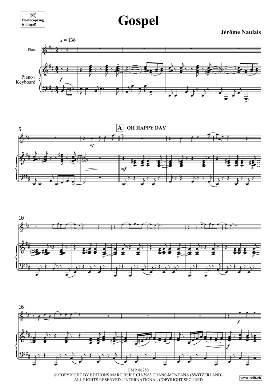 Gospel Gospel Flute Solo scores gallery preview page 5